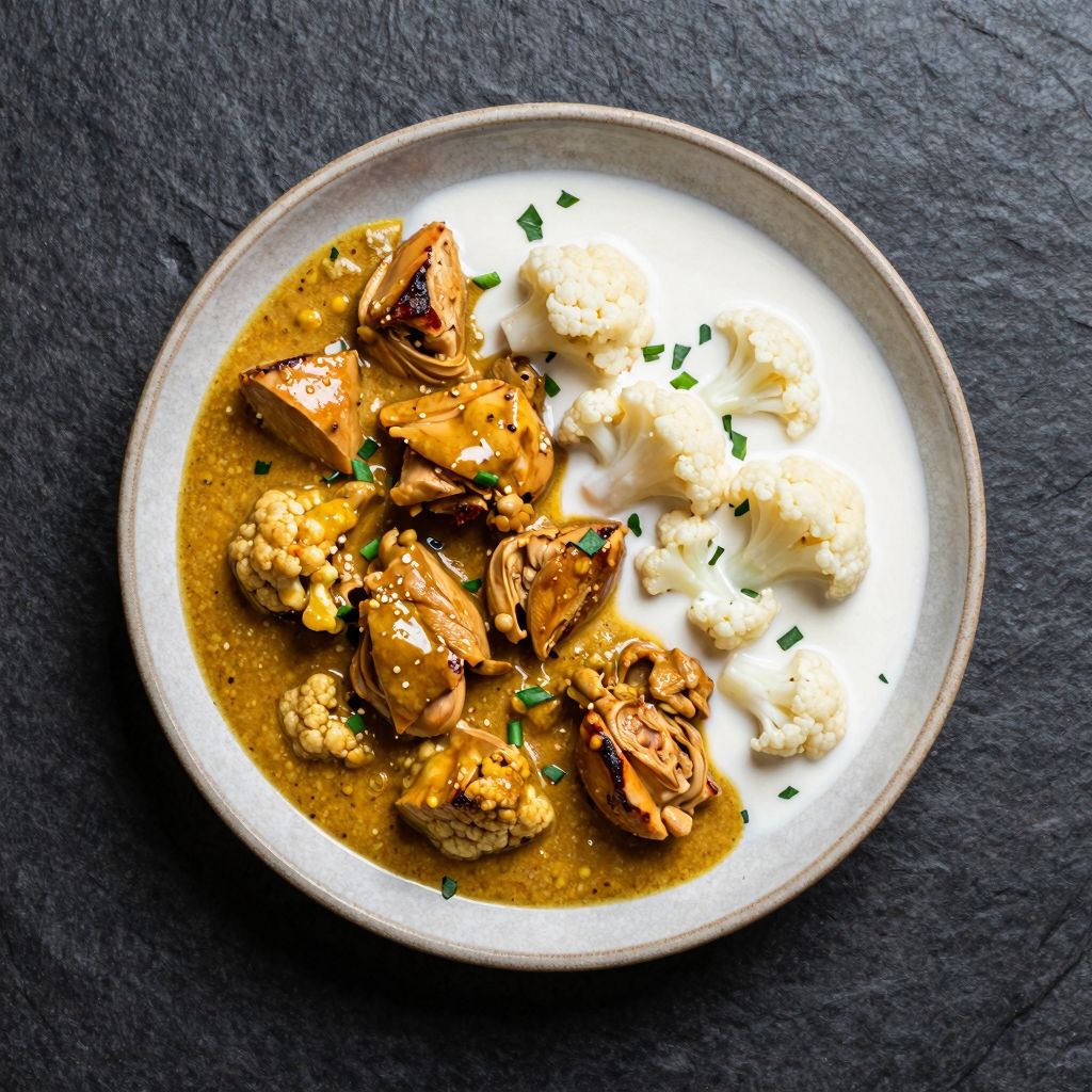Blumenkohl-Curry mit Hähnchen