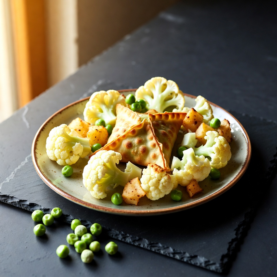 Blumenkohl-Samosa-Pfanne