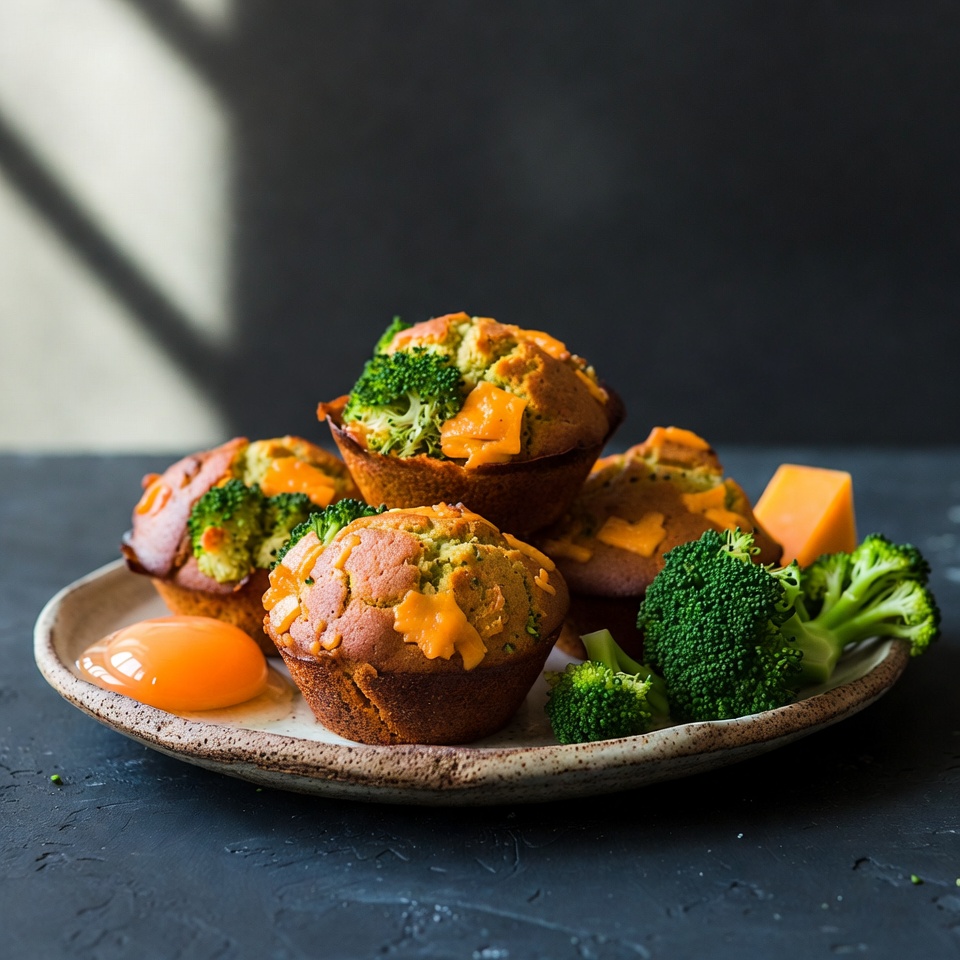 Brokkoli-Cheddar-Muffins