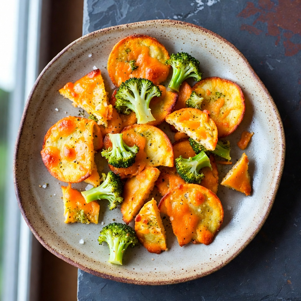 Brokkoli-Käse-Chips