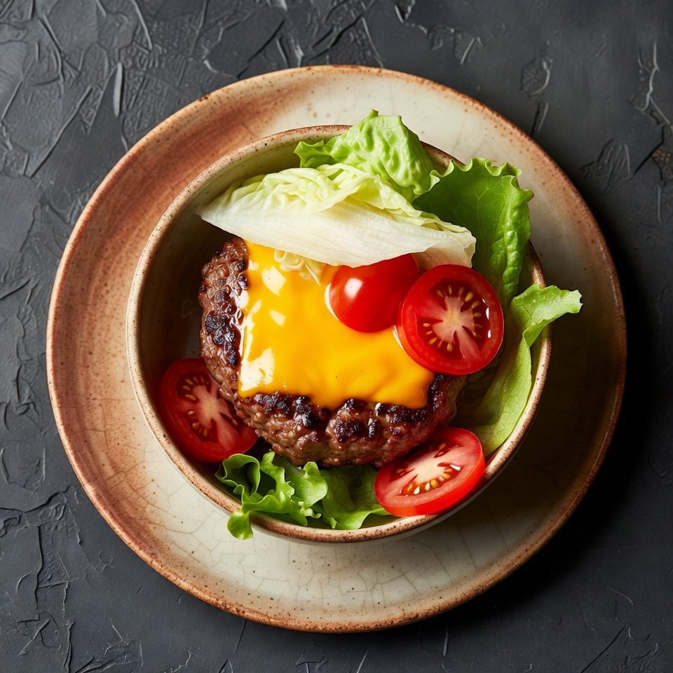 Burger in einer Schüssel