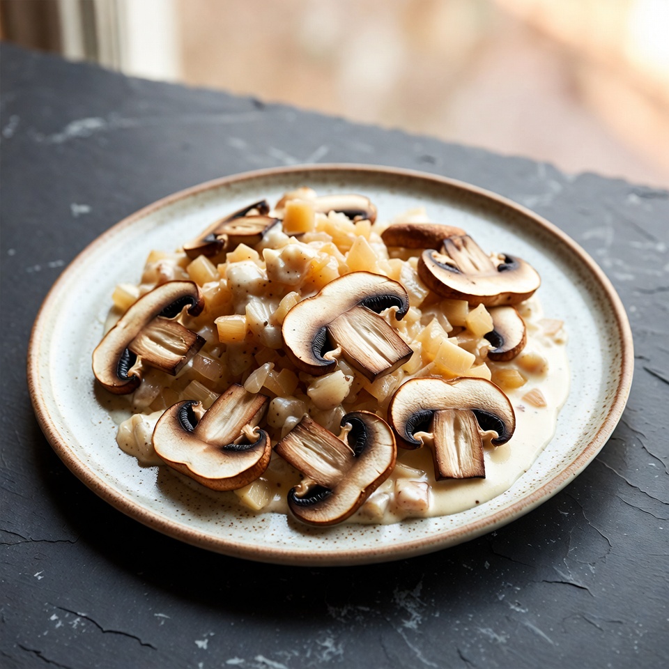 🍄 Cremige Champignon-Käse-Pfanne