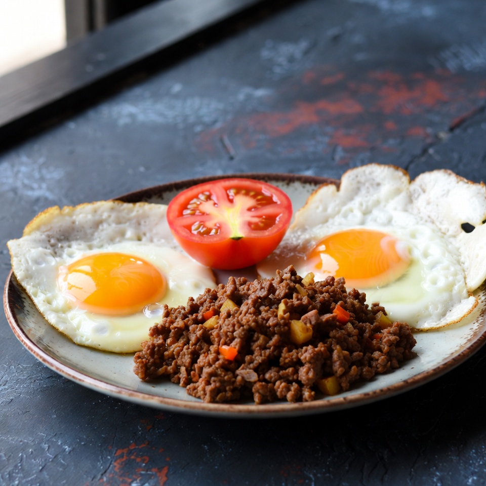 Eier-Hackfleisch-Pfanne