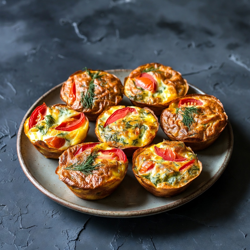 Frittata-Muffins mit Tomate &amp; Dill