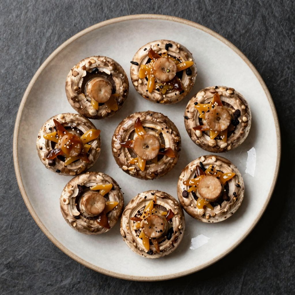 Gefüllte Champignons