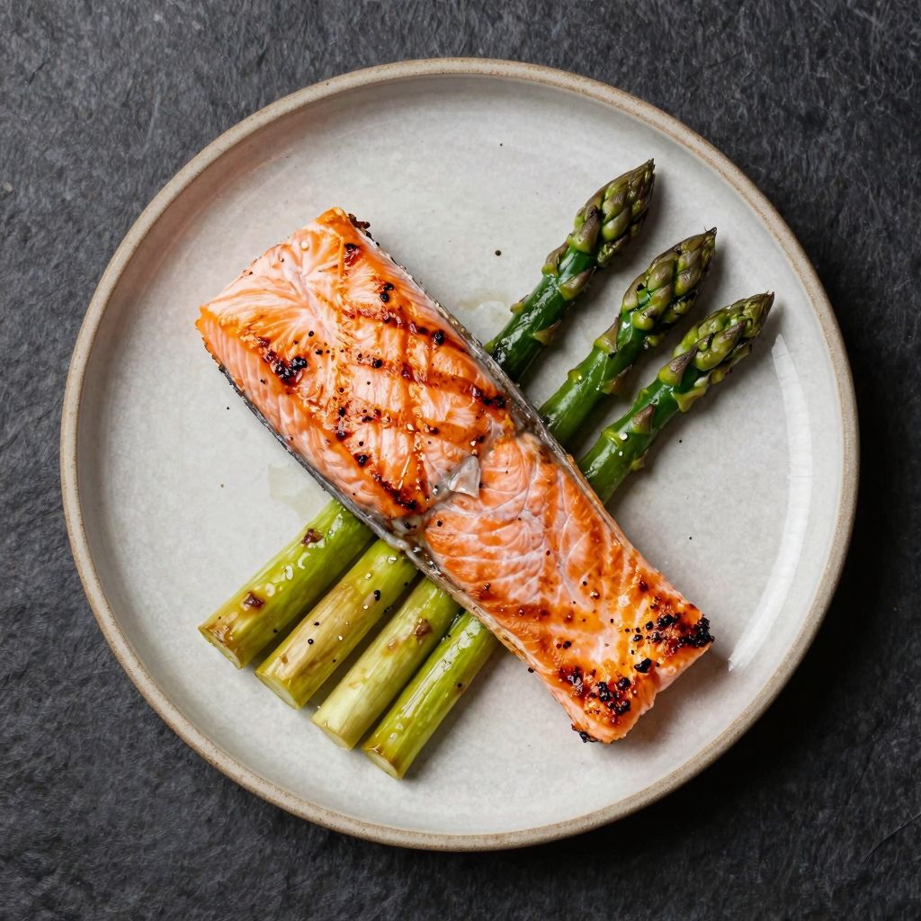 Gegrillter Lachs mit Spargel