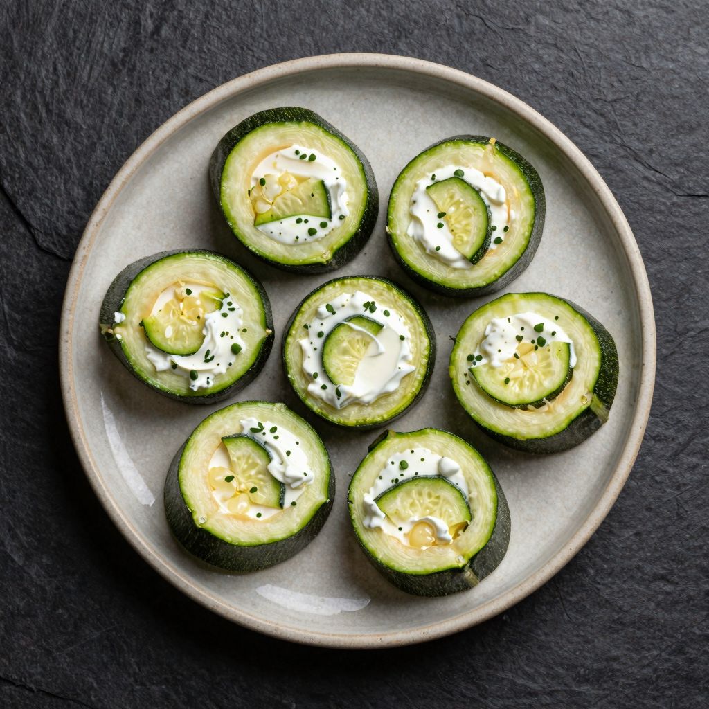 Gemüse-Rollen mit Frischkäse