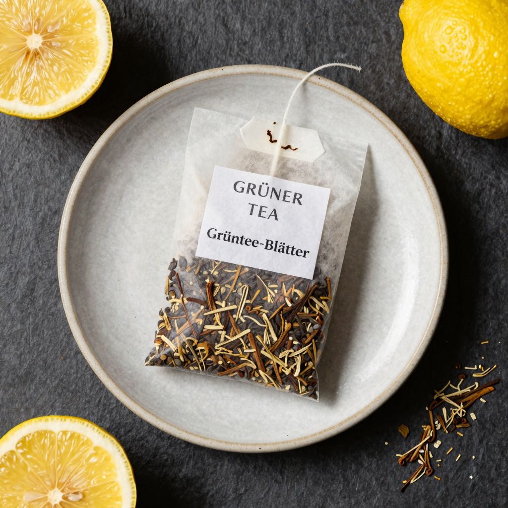 Grüner Tee mit Zitrone