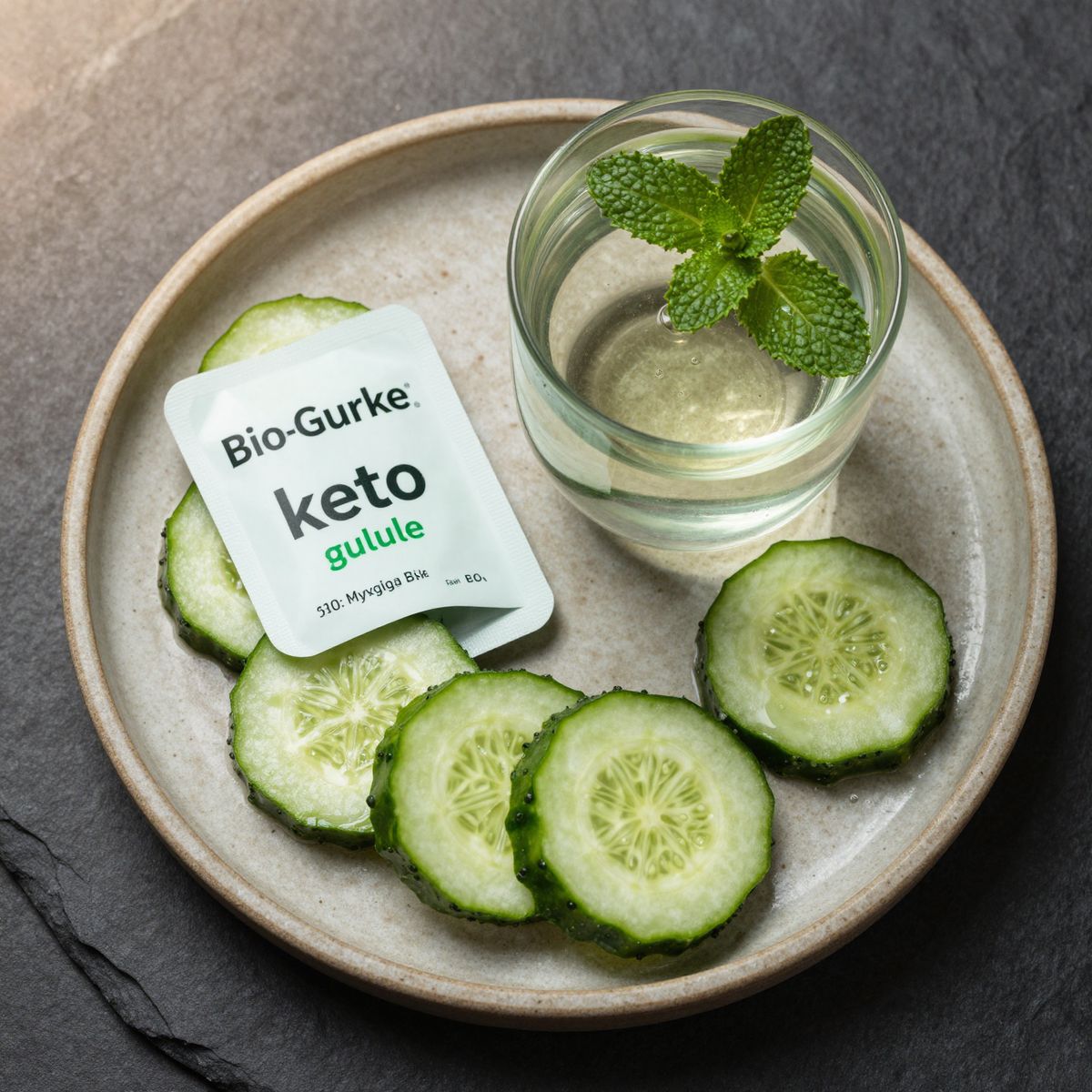 🥒 Keto Gurke-Minze-Wasser