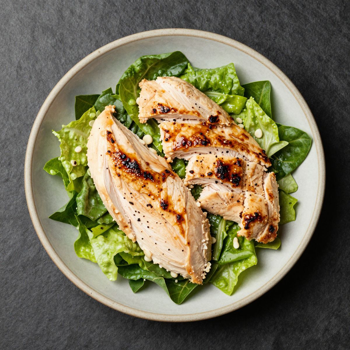 🥗 Keto Hähnchen Caesar Salat