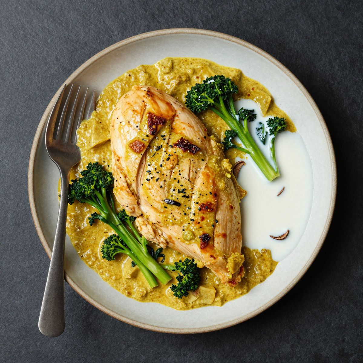 Keto Hähnchen-Curry vom Blech