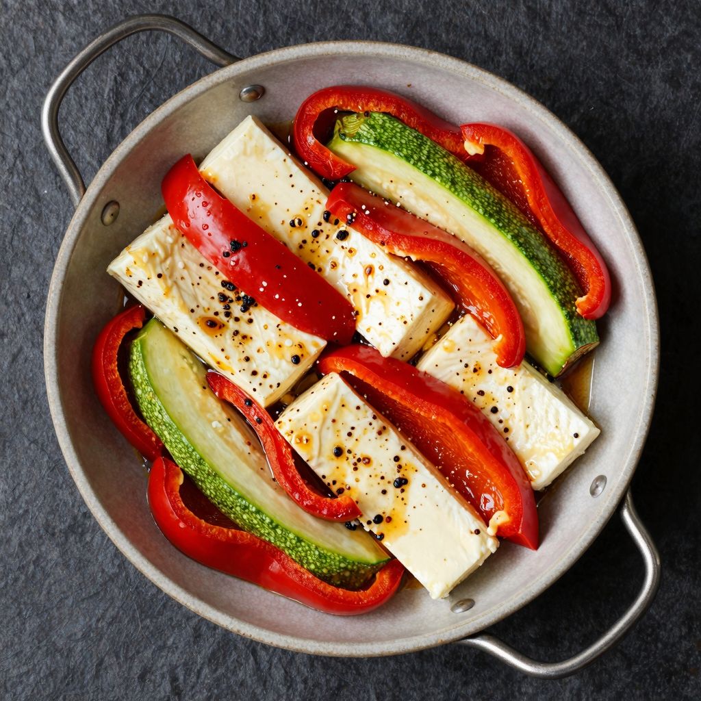 Keto Halloumi-Gemüse-Pfanne