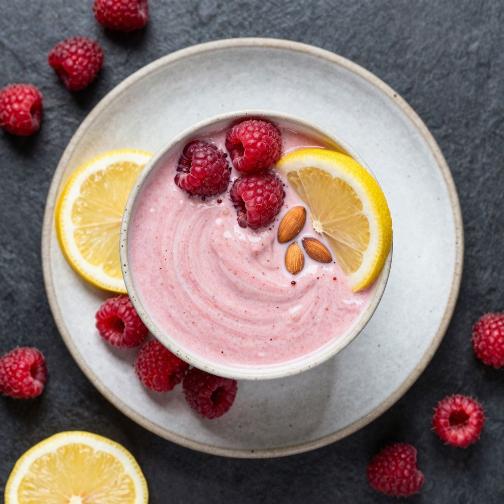 Keto Himbeer-Zitronen-Smoothie
