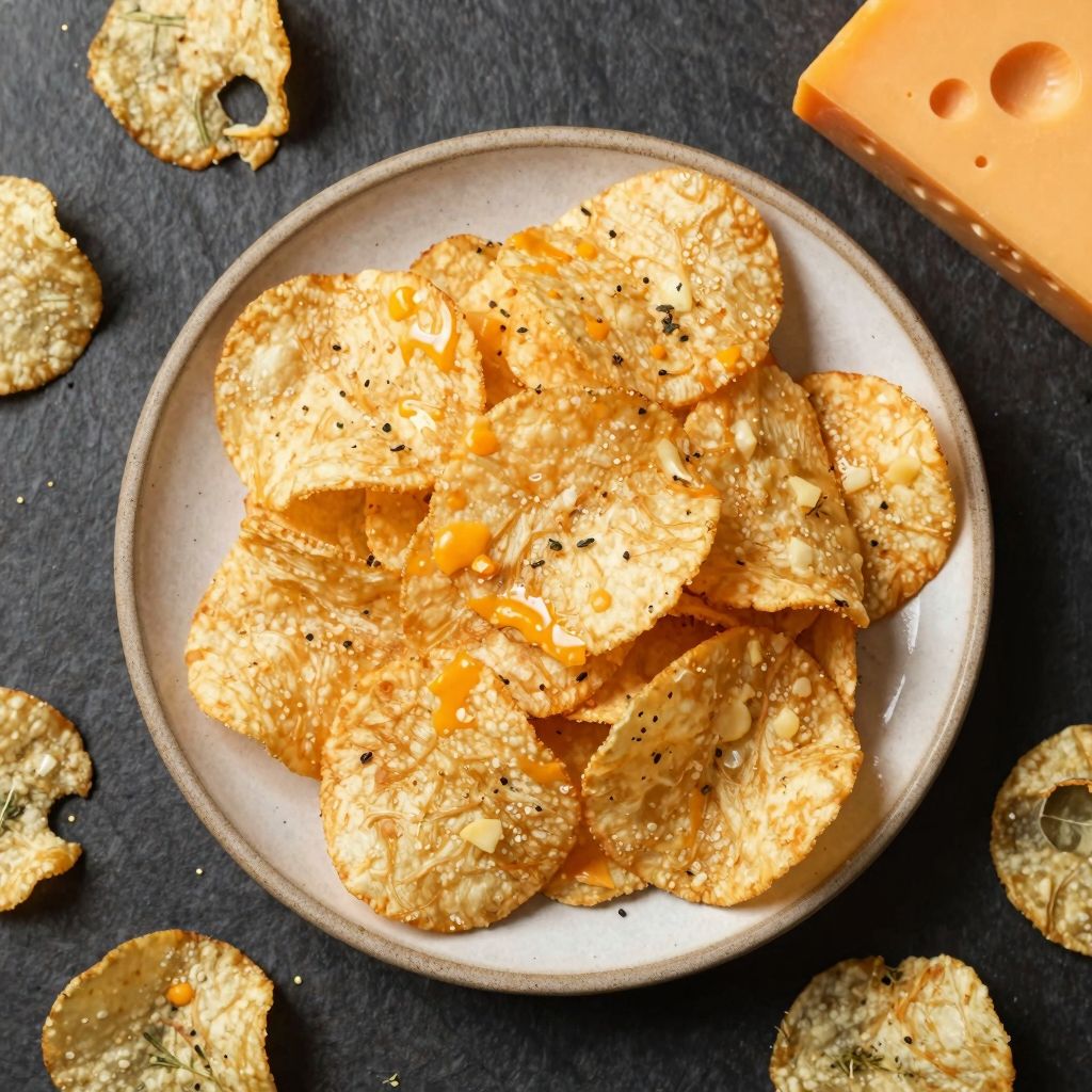 Käse-Chips aus der Mikrowelle