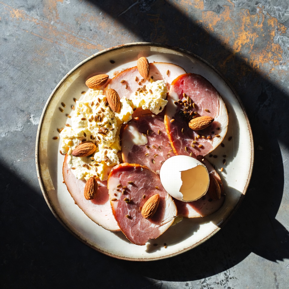 Keto Aufschnitt-Frühstücksauflauf