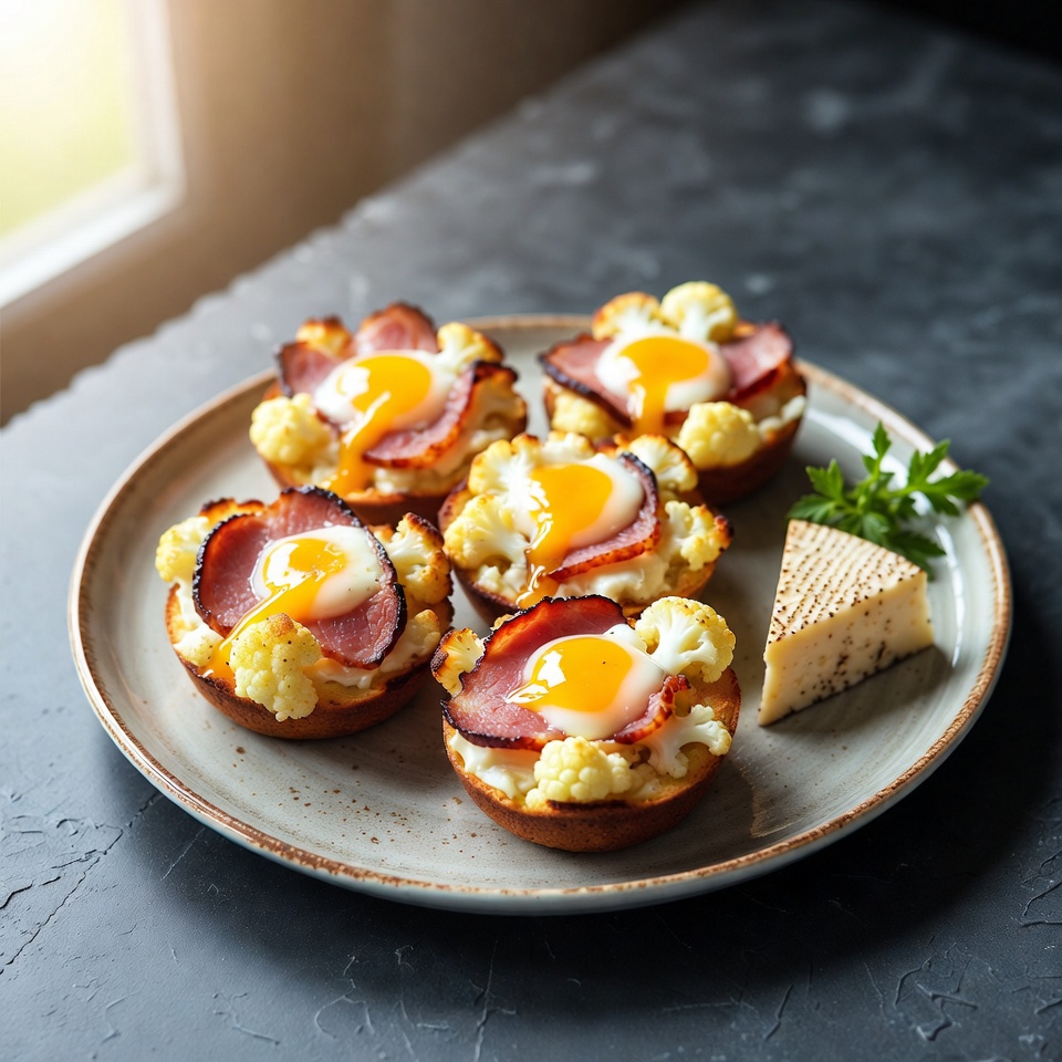Keto Blumenkohl-Frühstücksmuffins