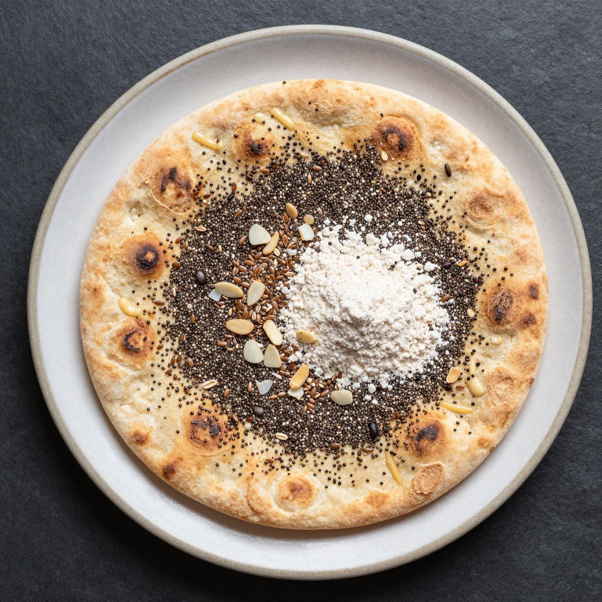 Keto Chia-Fladenbrot