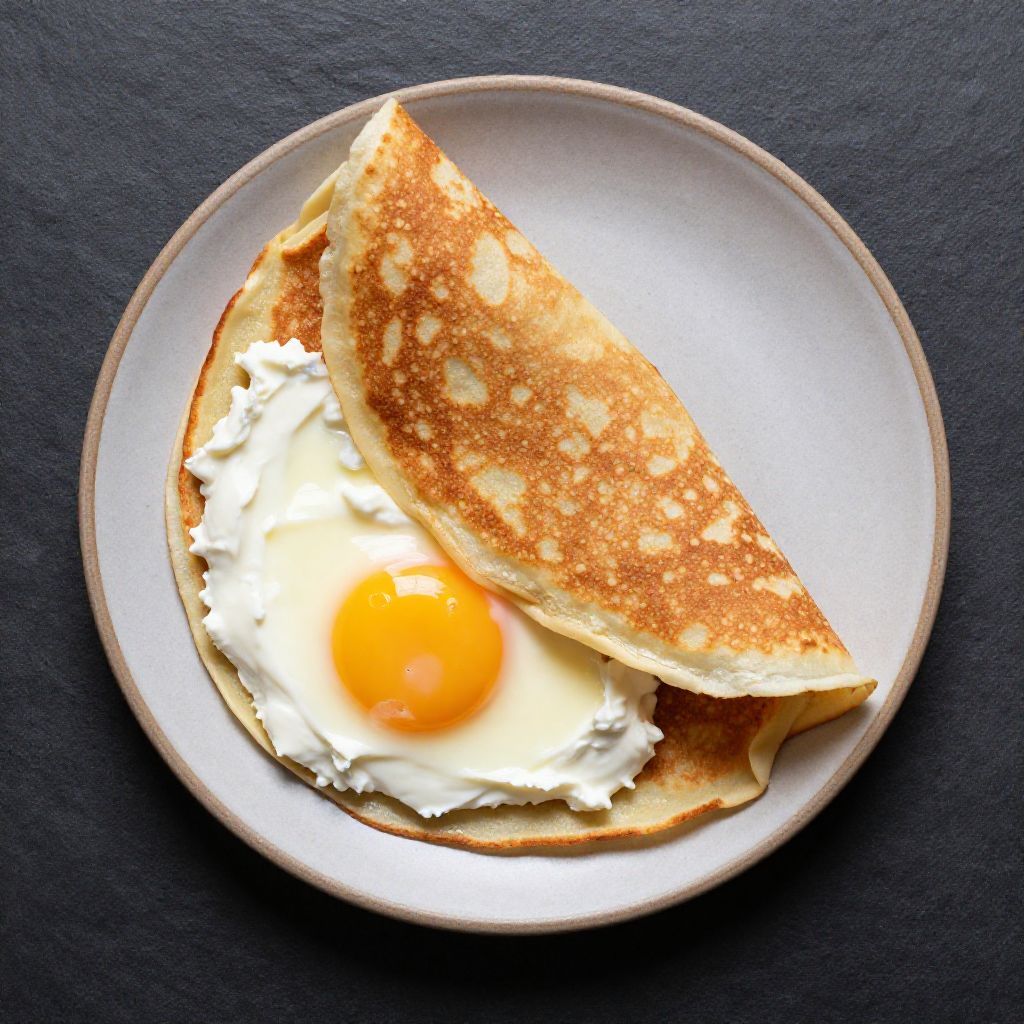 Keto Crepes mit Frischkäse
