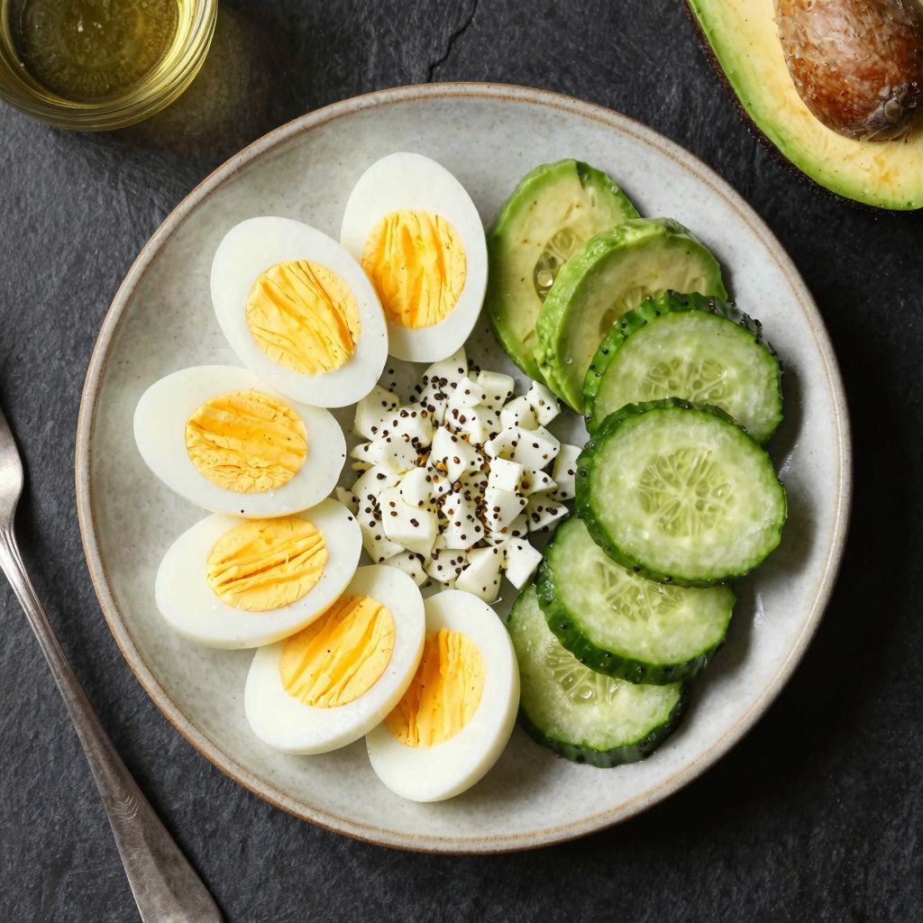 Keto Eier-Salat Griechisch