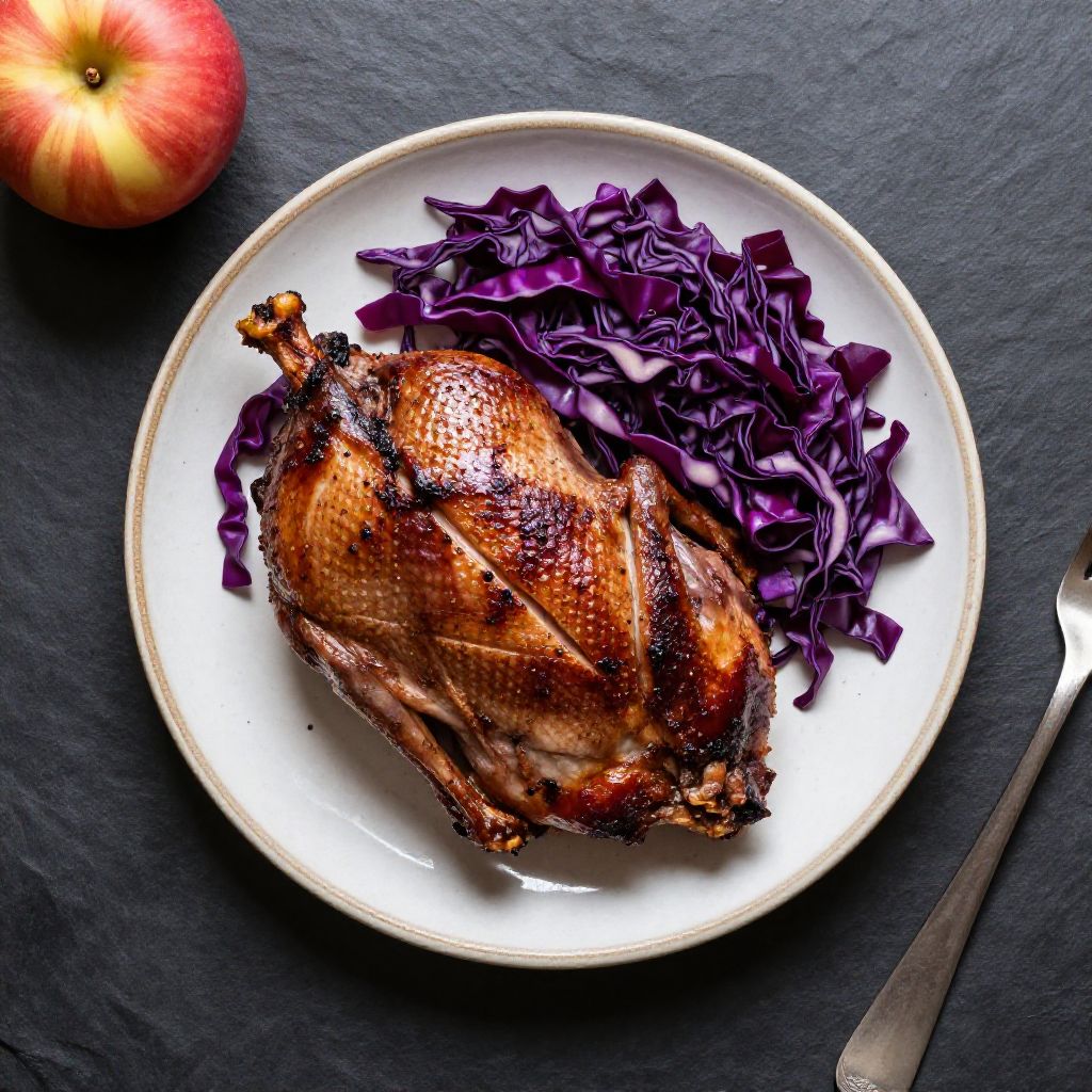 Keto Ente mit Rotkohl (Gegrillt)