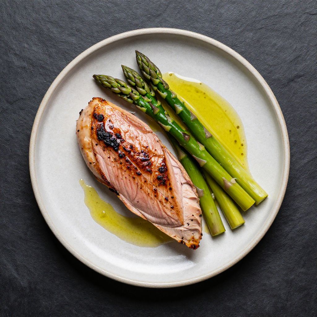 Keto Entenbrust mit Spargel