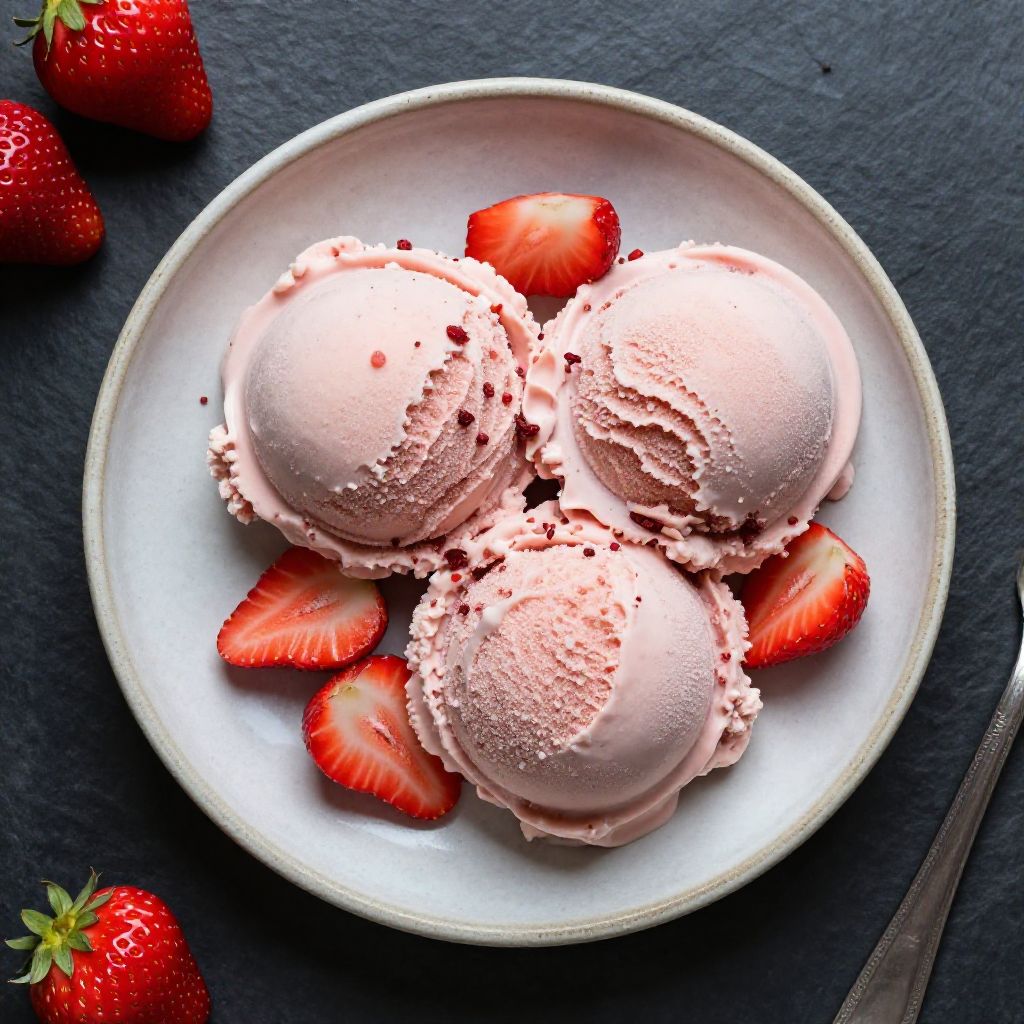 Keto Erdbeer-Eis