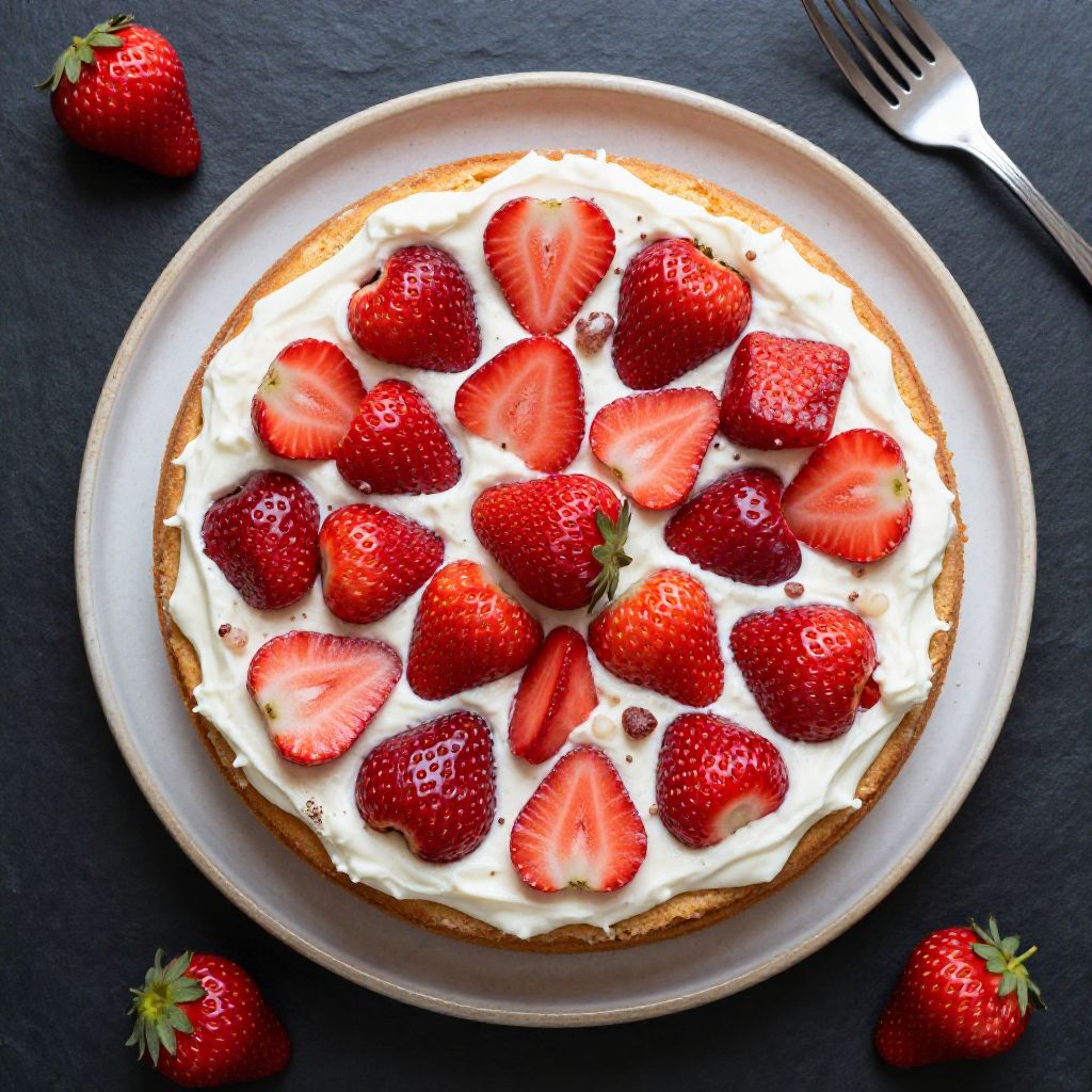 Keto Erdbeer-Kuchen