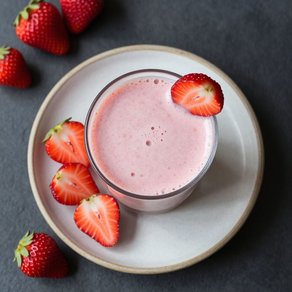Keto Erdbeer-Protein-Shake