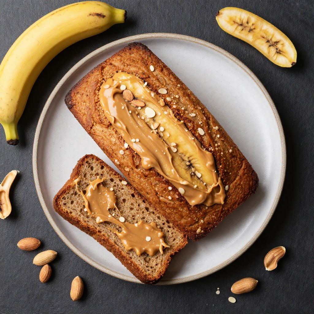 Keto Erdnuss-Bananen-Brot