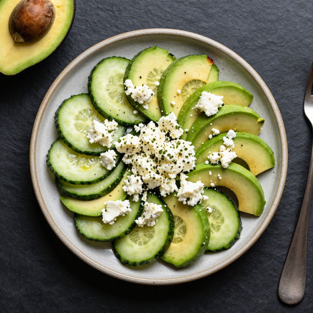 Keto Feta-Salat Italienisch