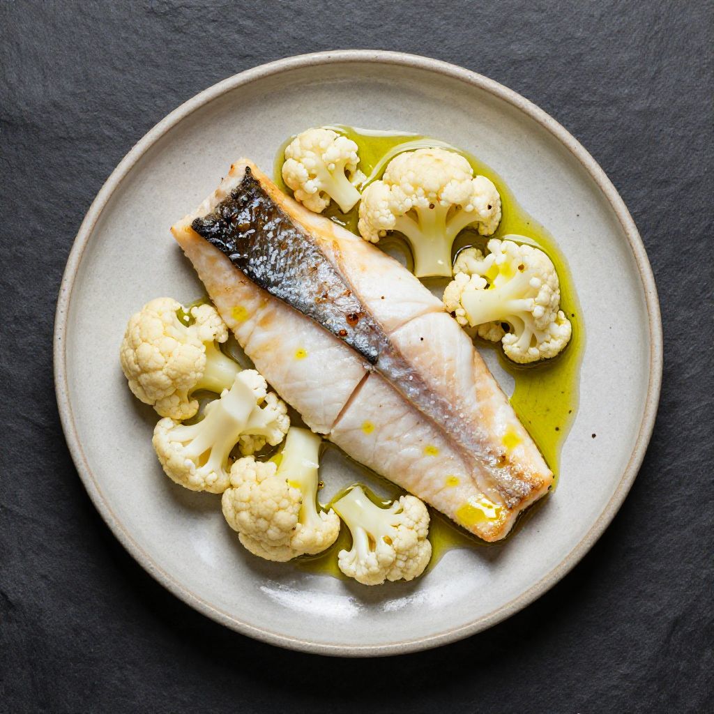 Keto Fischfilet mit Blumenkohl