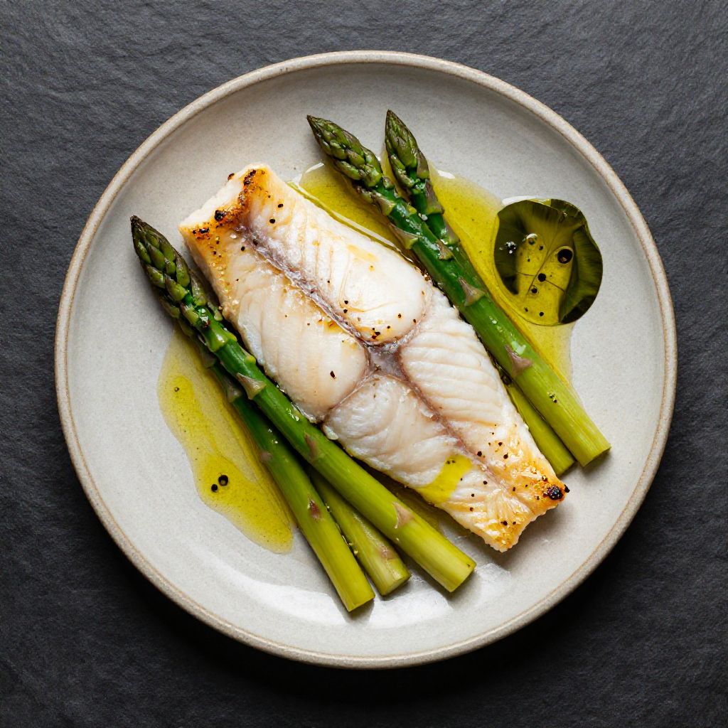Keto Fischfilet mit Spargel