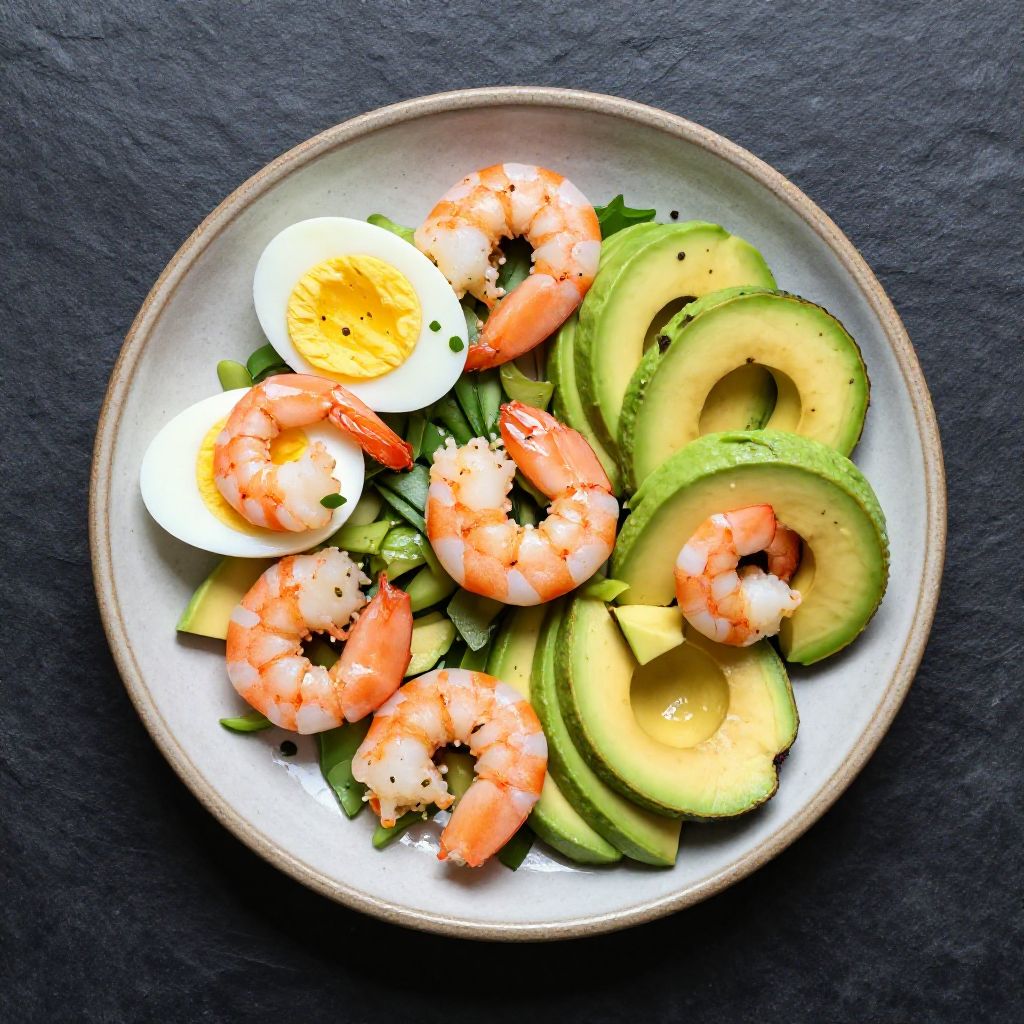 Keto Garnelen-Avocado-Salat