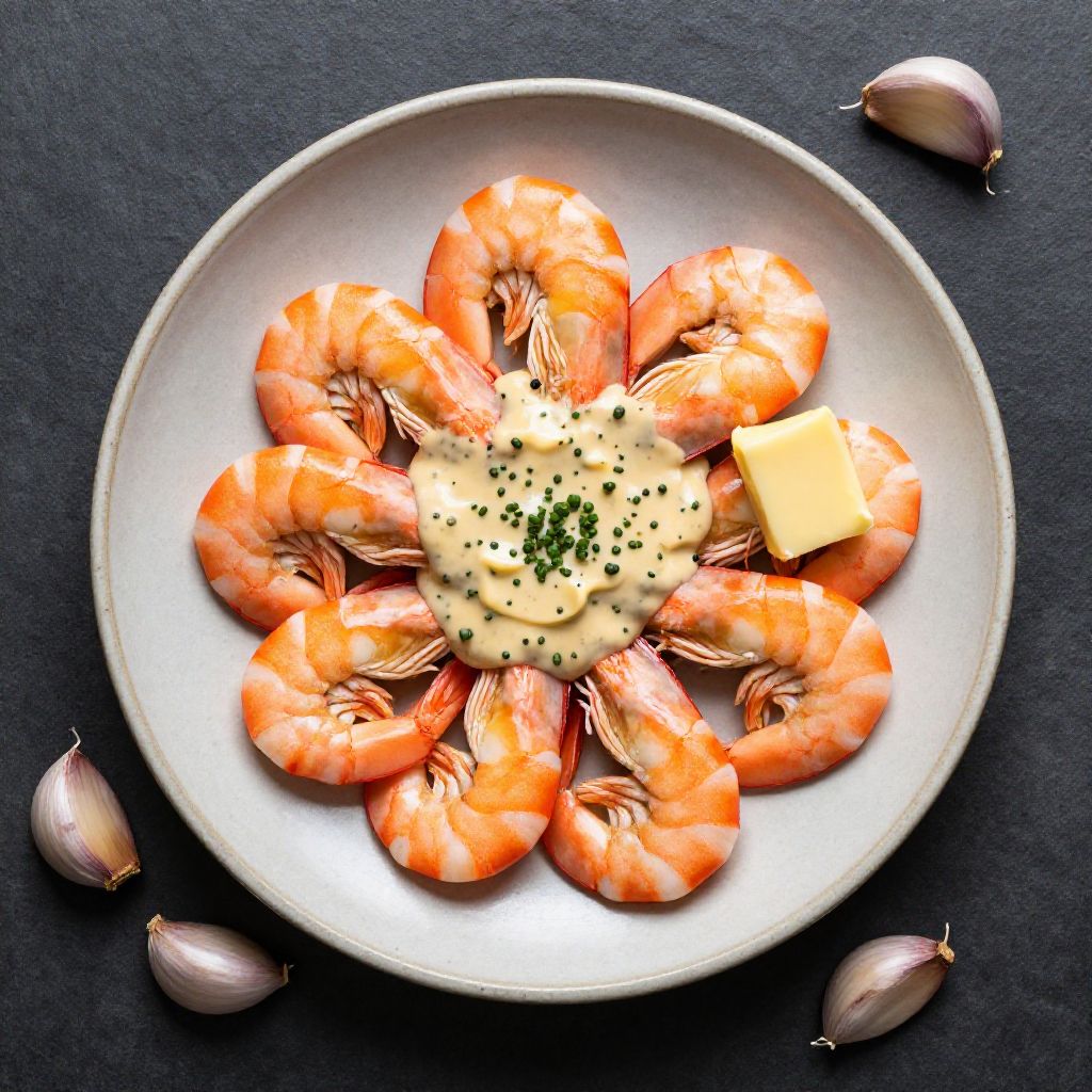 Keto Garnelen mit Knoblauchsauce