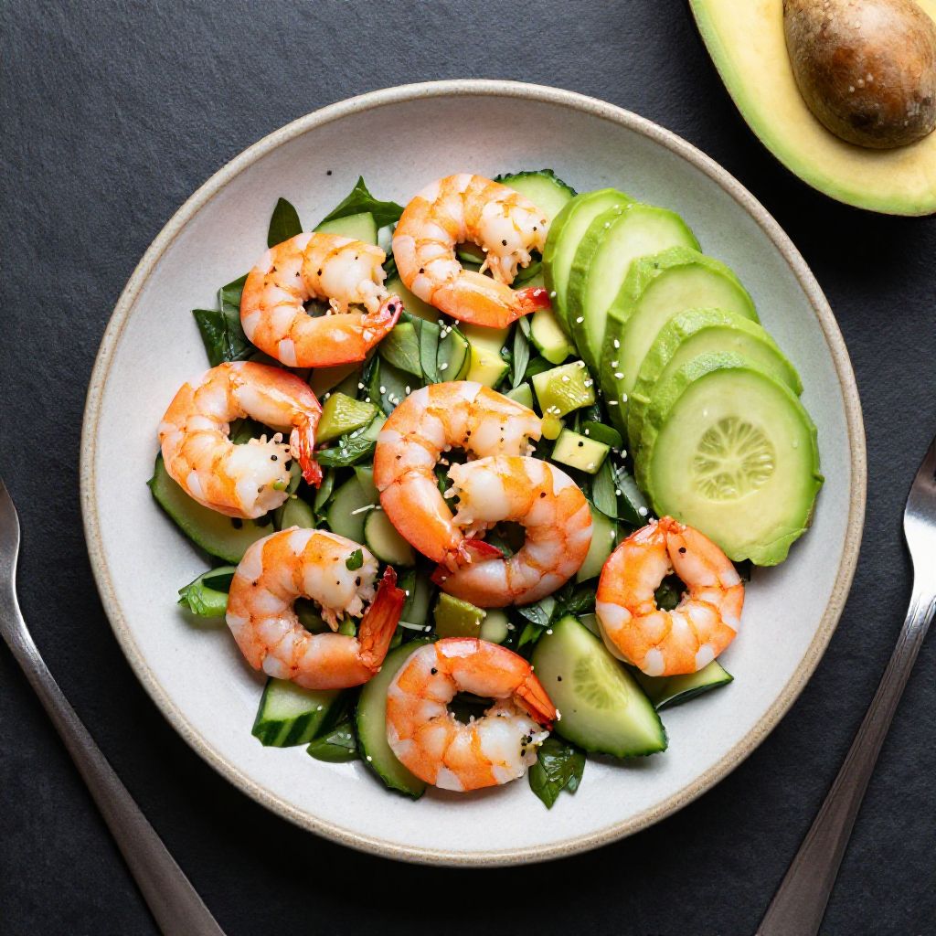 Keto Garnelen-Salat Asiatisch