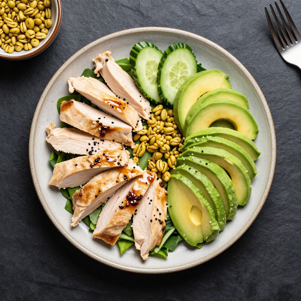 Keto Hähnchen-Salat Asiatisch