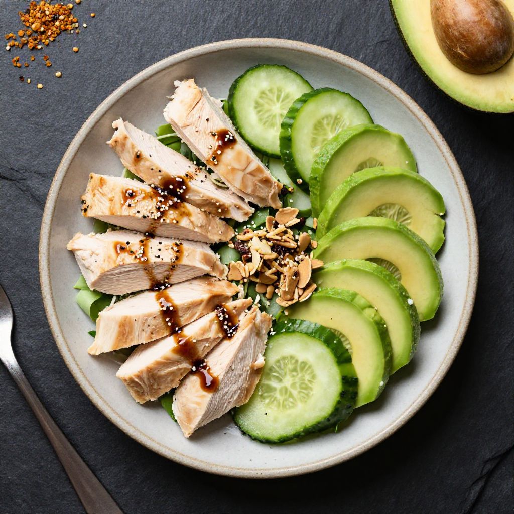 Keto Hähnchen-Salat Italienisch