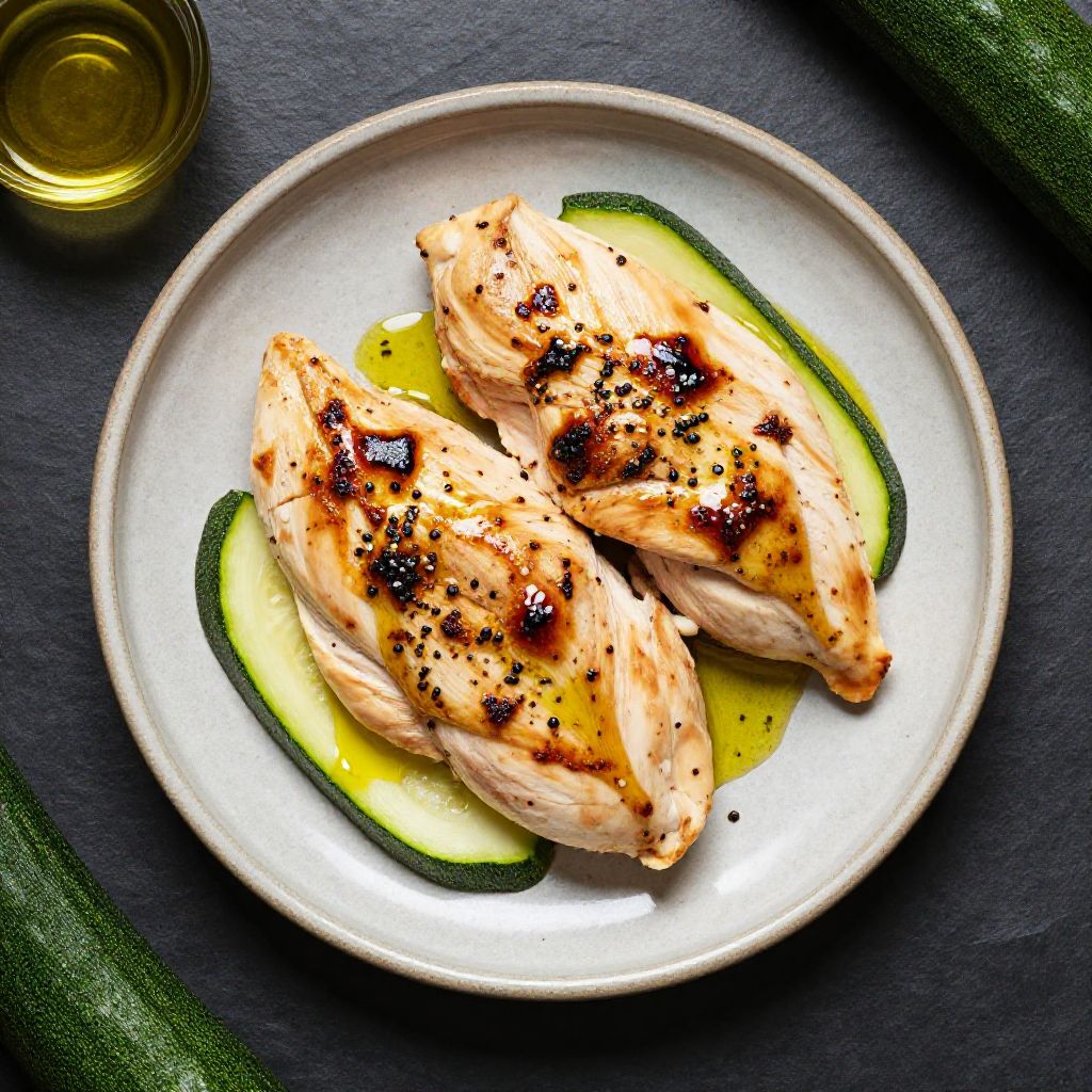 Keto Hähnchenbrust mit Zucchini