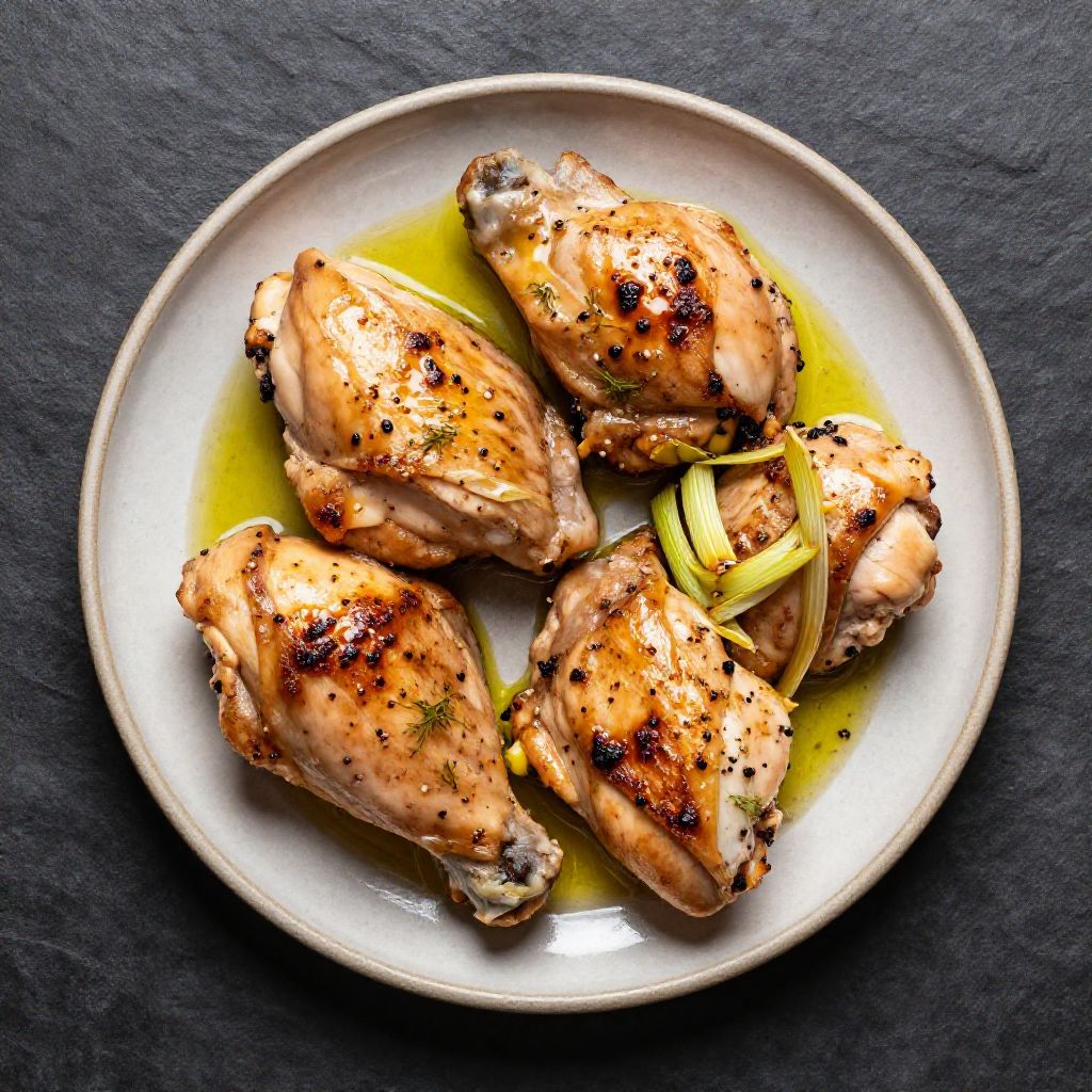 Keto Hähnchenschenkel mit Fenchel