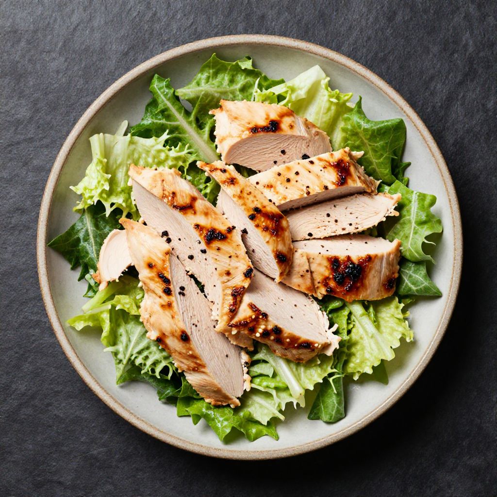 Keto Hähnchen Caesar Salat