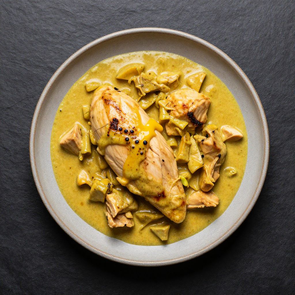 Keto Hähnchen Kokos Curry