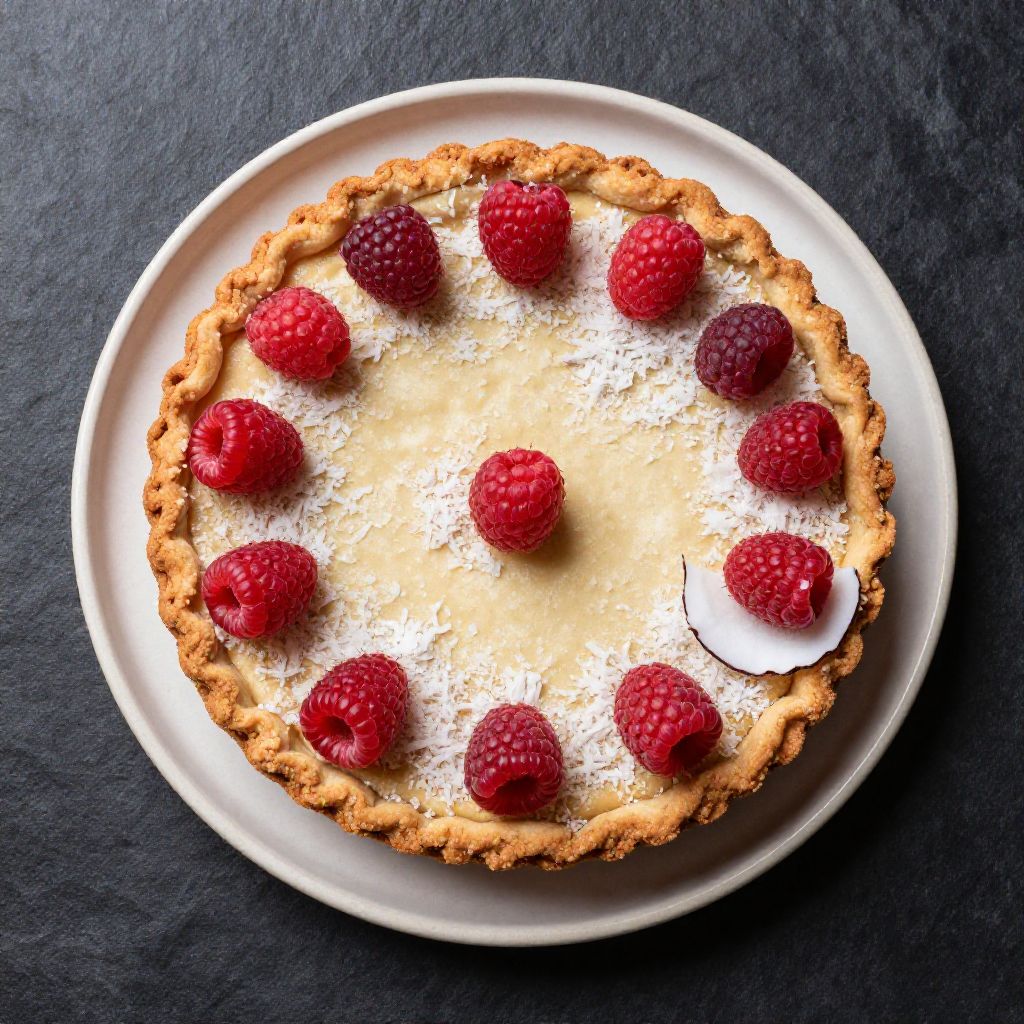 Keto Himbeer-Kokos-Torte