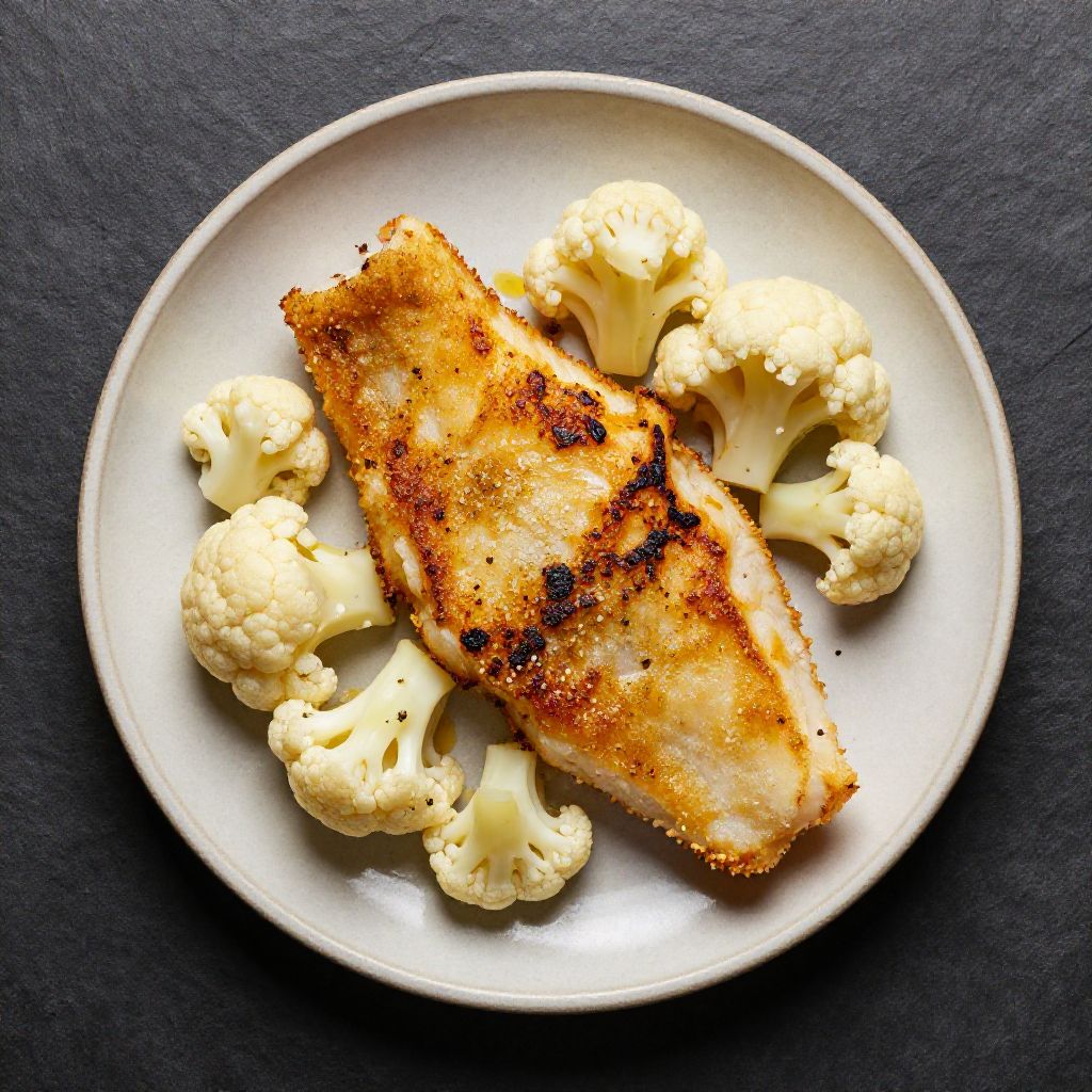 Keto Kabeljau mit Blumenkohl (Gegrillt)