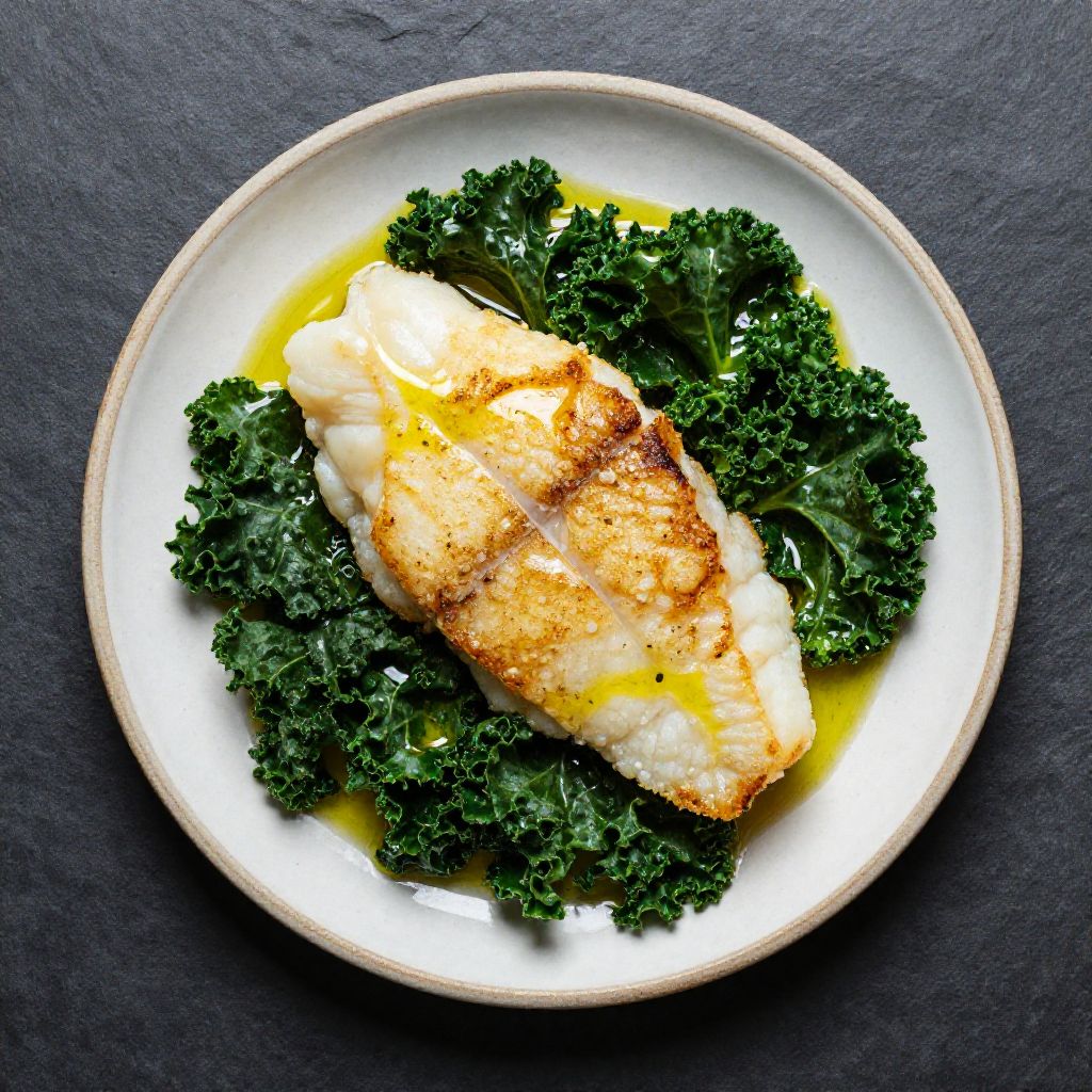 Keto Kabeljau mit Grünkohl