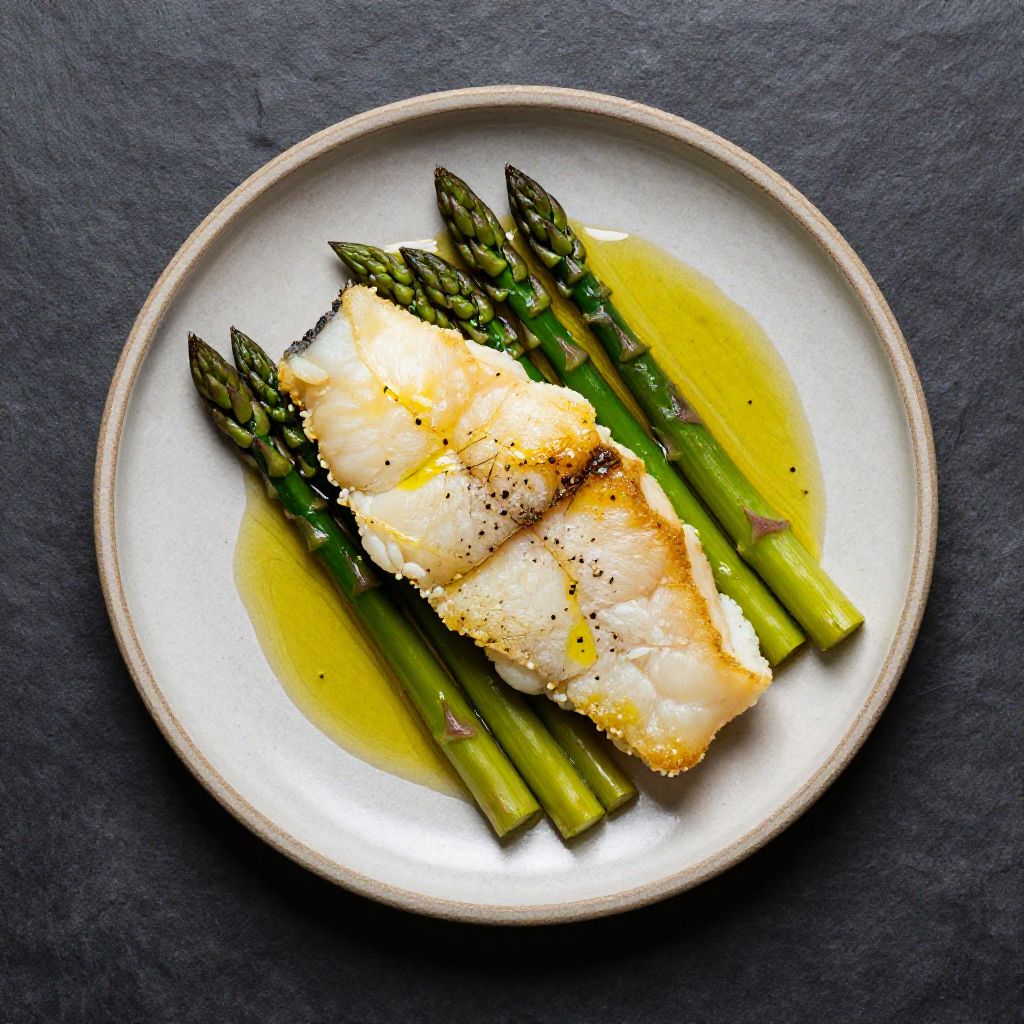 Keto Kabeljau mit Spargel