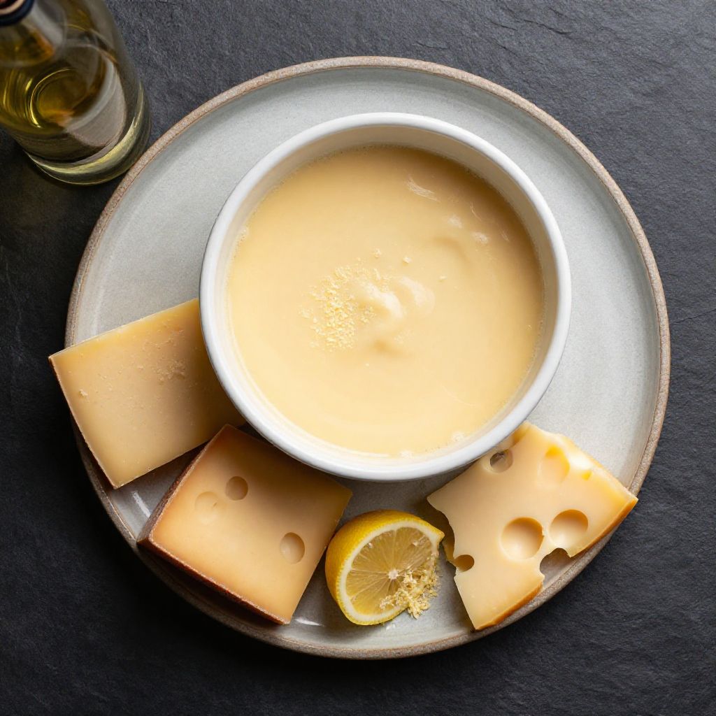 Keto Käse-Fondue mit Brotalternativen