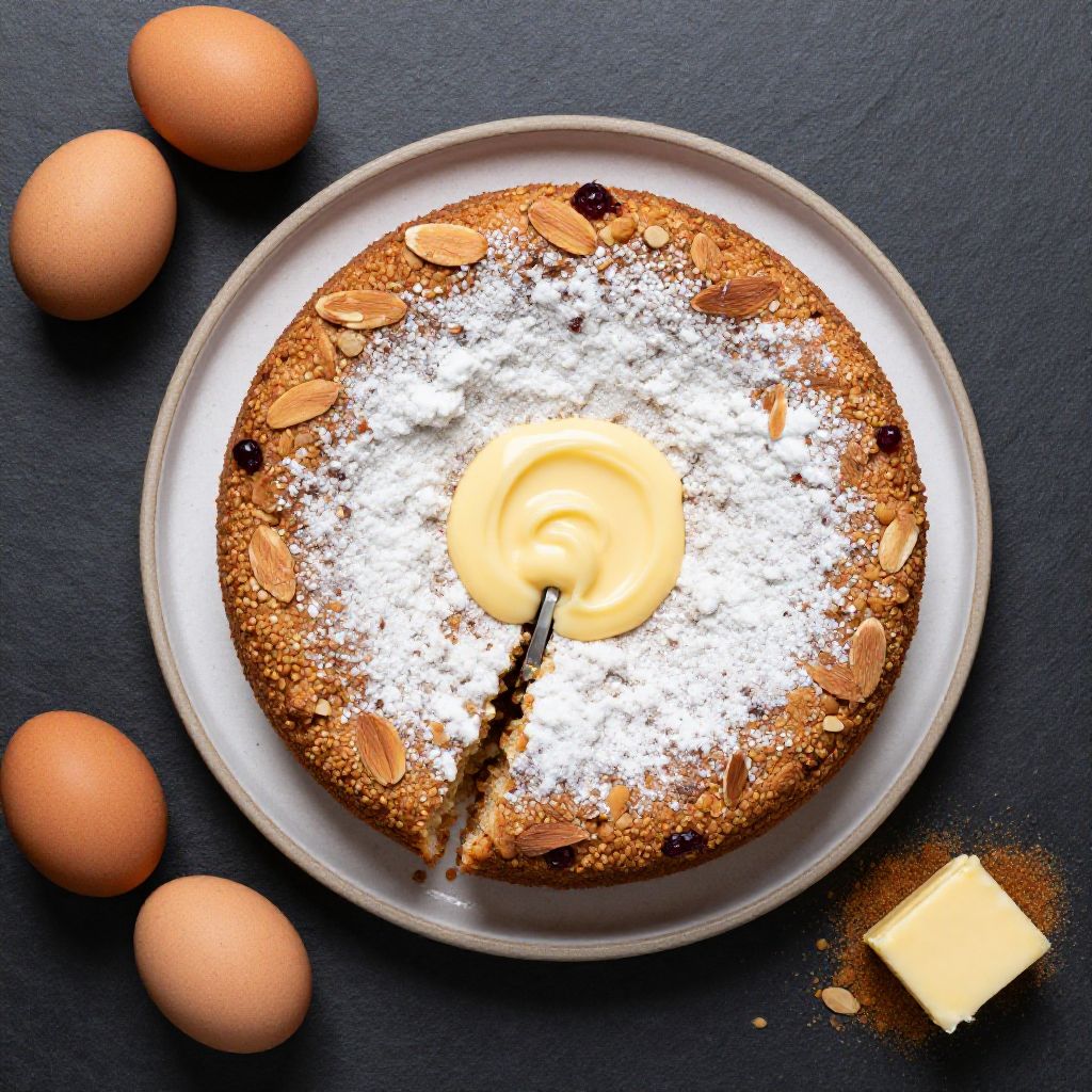 Keto Kirschstreuselkuchen