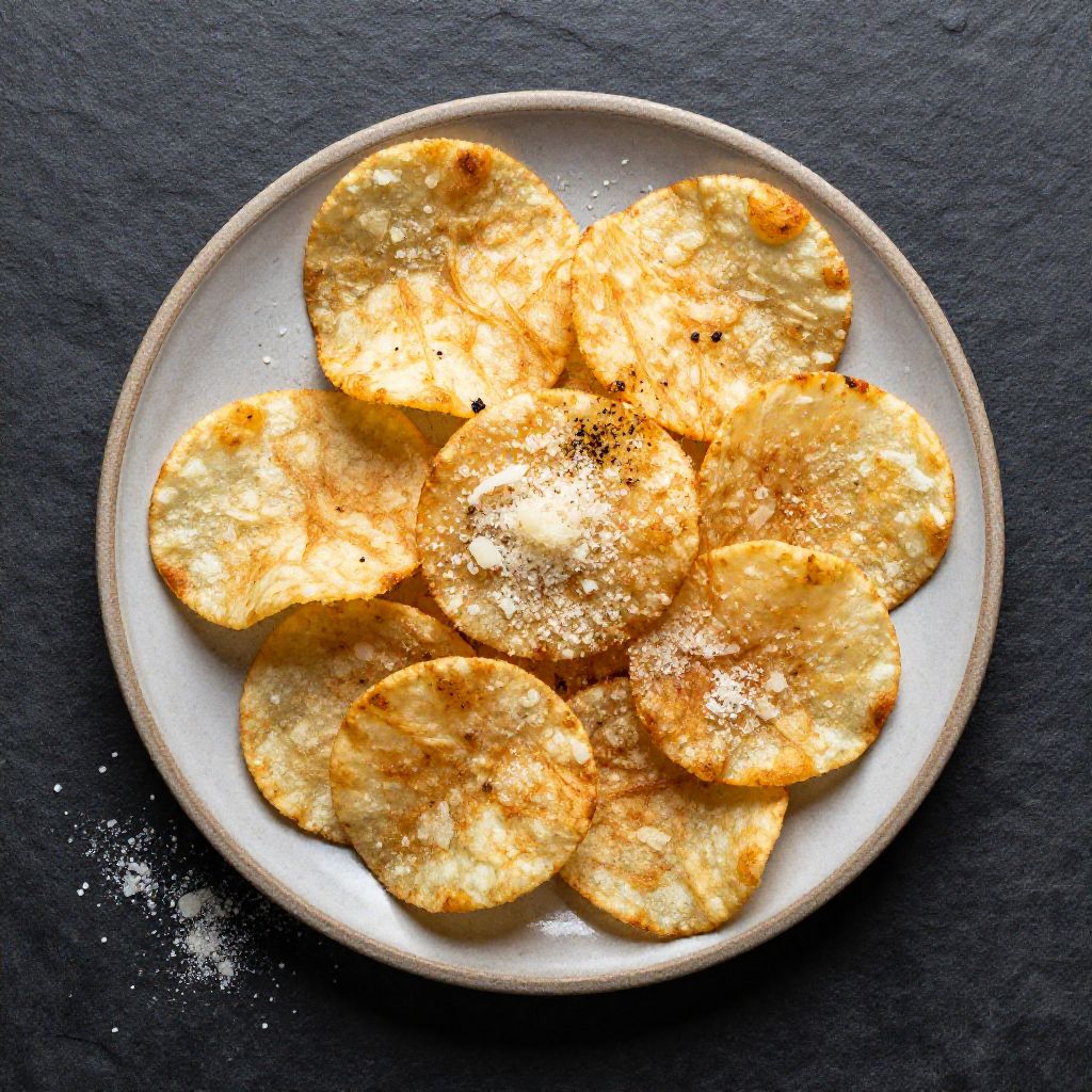Keto Knoblauch-Chips
