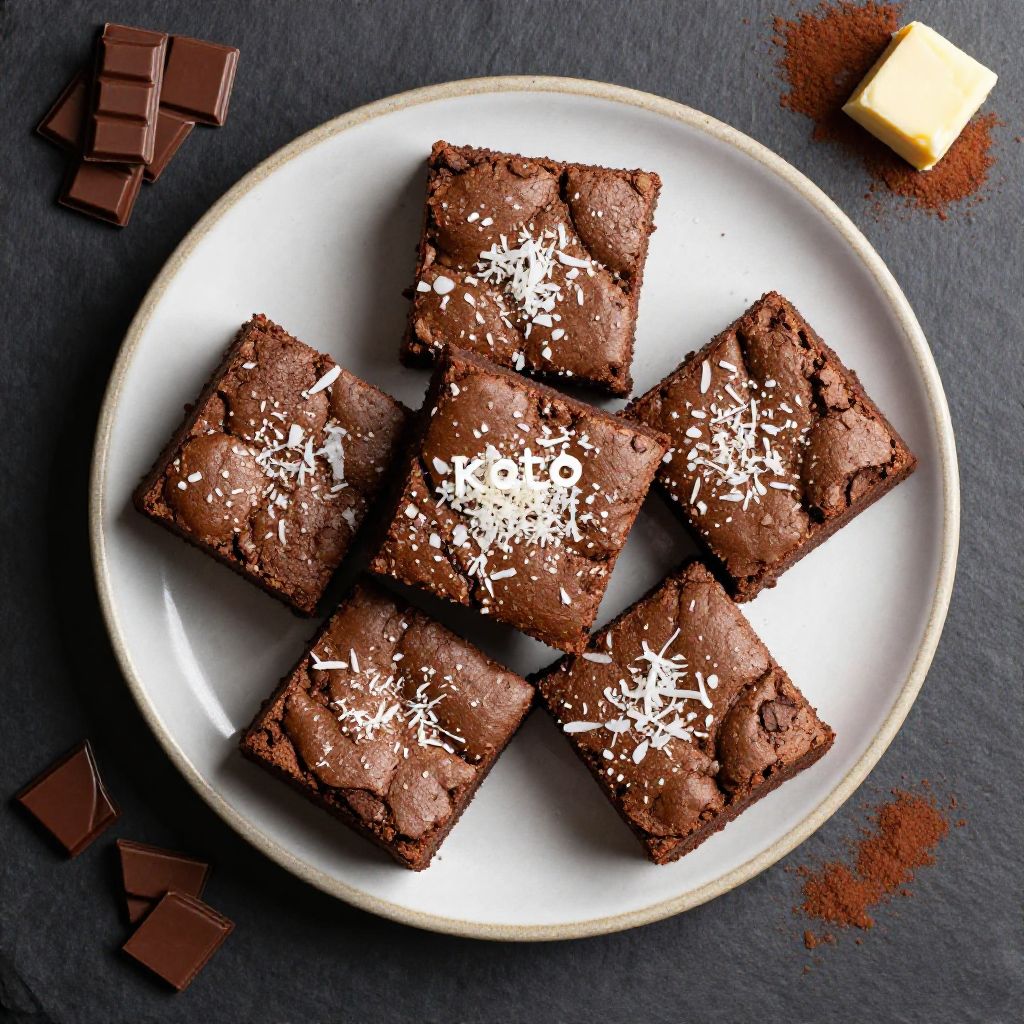 Keto Kokos-Brownies