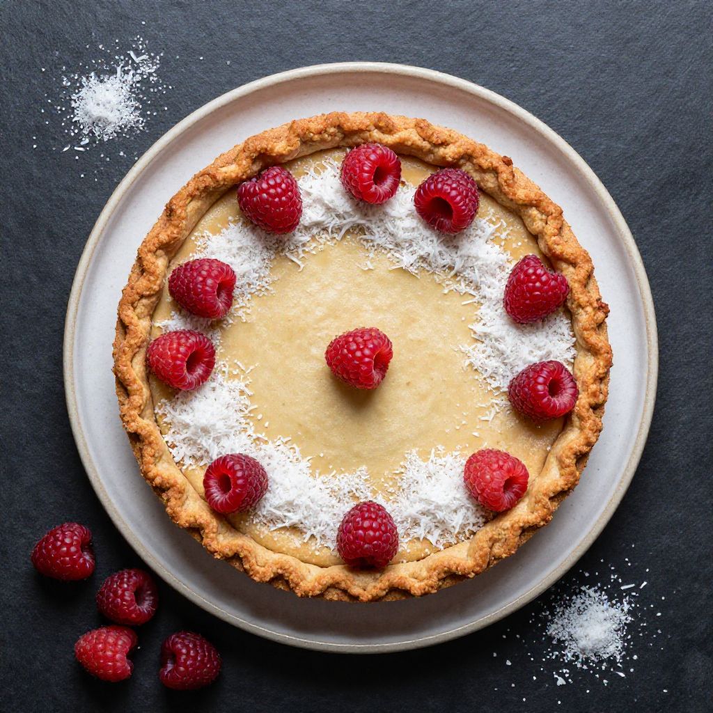 Keto Kokos-Himbeer-Torte